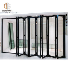 Factory cheap price six panel glass exterior door bifold doors replace folding on China WDMA