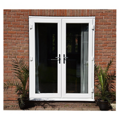 Factory direct supply high quality balcony french doors arched interior half glass panel door Low Price on China WDMA