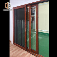 Factory hot sale thermal break aluminium doors tempered glass sliding patio uk on China WDMA