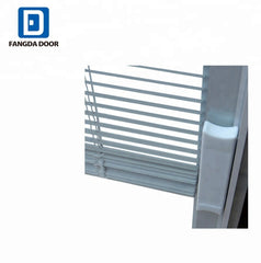 Fangda miniblind half lite steel patio external double doors on China WDMA