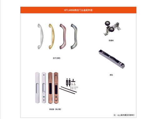 Foshan factory direct good supplier of aluminium hanging and sliding doors on China WDMA