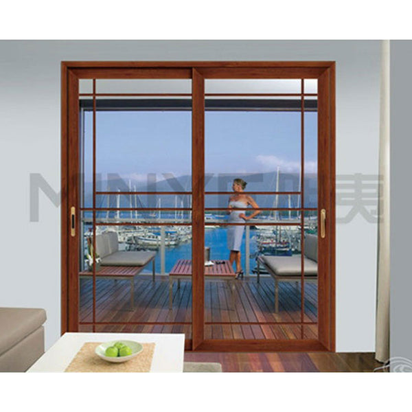 French Luxurious Three Panel Sliding Glass Door on China WDMA