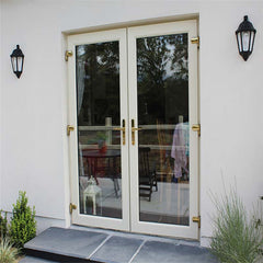 French style upvc vinyl casement doors factory price high quality soundproof on China WDMA