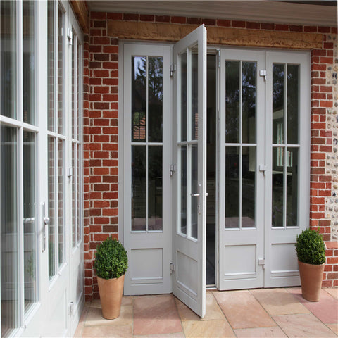 French style upvc vinyl casement doors factory price high quality soundproof on China WDMA