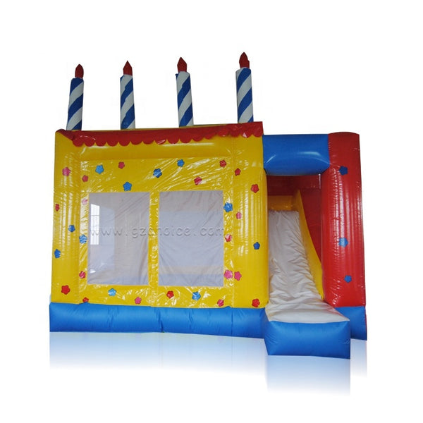 Fun slide huge bounce room with large mesh windows candle whole sale inflatable bouncer on China WDMA