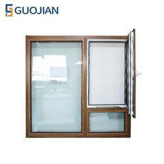 GUOJIAN vinyl single hung single glass upvc casement windows on China WDMA