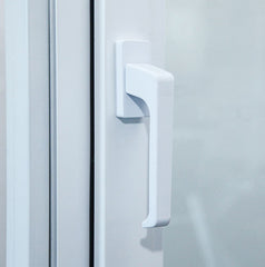 GUOJIAN white french design PVC casement windows on China WDMA