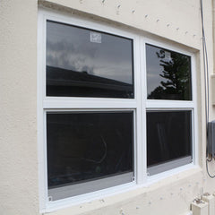 Gaoming Australia standard hinged windows double glass black vinyl windows casement window for decoration