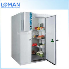 Glass door and PU panels walk in freezer cooler for Kitchen Restaurant on China WDMA