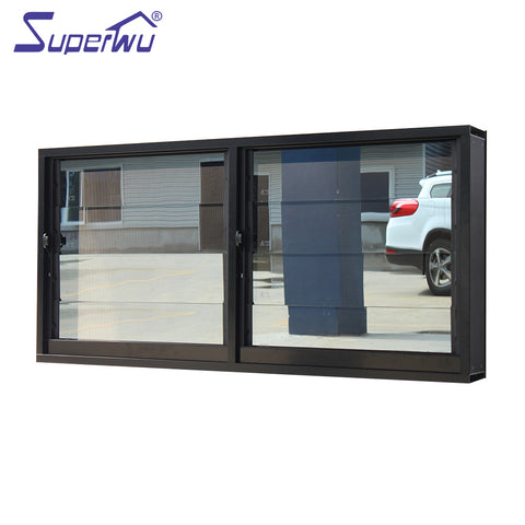 Glass louver anti-theft bar design aluminum security doors and Windows on China WDMA