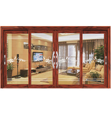 Glass soundproof interior french sliding doors aluminium aluminum glass sliding door on China WDMA