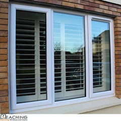 Good quality and price of remote control slide glass door rehau pvc french entry reflect With Service on China WDMA