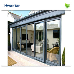 Good quality with fashion design and affordable price aluminium frame double glazing sliding door on China WDMA