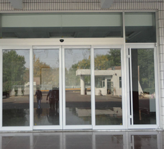 Guangzhou Caesar ES200 price list apartment Cafe dual automatic glass sliding doors for UK market on China WDMA