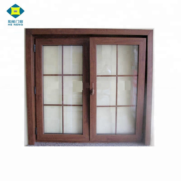 Guangzhou Low-e Glass Wood Grain Color PVC Casement Windows And Doors on China WDMA