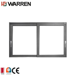 Glass frameless 2 panel aluminum sliding window
