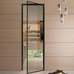 WDMA French Style Slim Frame Steel Casement Door / Window with Design