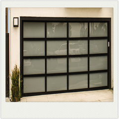 China WDMA Fashion Type Modern 40mm Panel Aluminum Plexiglass/Glass Garage Door for Sale