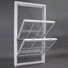 WDMA vertical sliding double/single hung sash window china vinyl upvc window