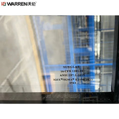 Warren 70x80 Sliding Aluminium Triple Glazing Black Adjusting 3 Panel Door Double Pane