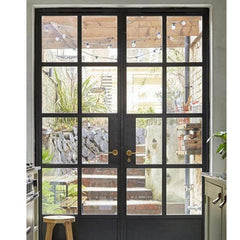 WDMA Home front doors matte black bullet proof security door steel doors