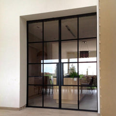 WDMA  unique wrough iron grill design Steel door and window for villa and commercial buildings