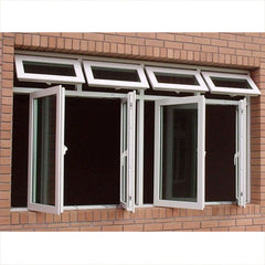 WDMA Factory Direct Cheap Price UPVC Top Awning Windows PVC Swing Casement Windows For Villa