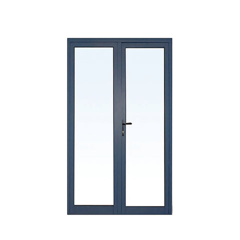 Modern double leaf aluminum steel office door with glass on China WDMA