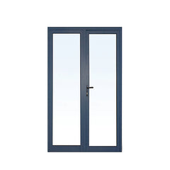Modern double leaf aluminum steel office door with glass on China WDMA