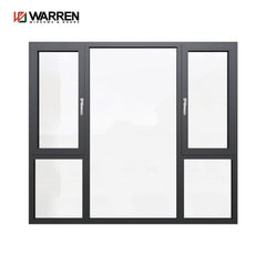 Warren 75 Aluminum double glass casement window color customized used doors and windows for sale