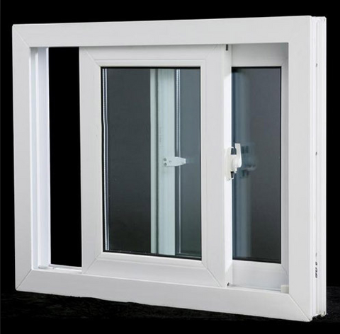 WDMA Durable Quality Bathroom Used Customized PVC Sliding Window Designs With Frosted Glass