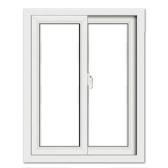 WDMA Top 10 Customized House Used PVC Horizontally Sliding Window With Double Tempered Hurricane Resistance Glass