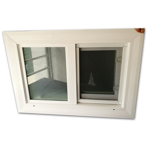 WDMA Hotian Brand Bathroom Used Privacy Glass PVC Sliding Windows With Mosqutio Net