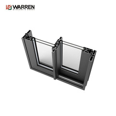 China Custom Made High Quality Double Glass Aluminum Sliding Door Dual Rail Slim Lift And Sliding