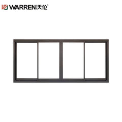 Warren 48x36 Sliding Aluminium Insulated Glass Gray Kitchen Window Rough Opening