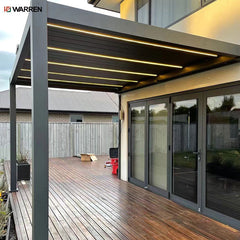 Warren luxury modern automatic louver roof electric aluminum big garden pergola outdoor