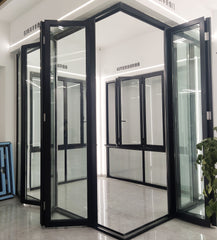 WDMA 16 foot sliding glass bi-fold doors cost cheap aluminum bi-folding glazing doors