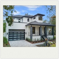 China WDMA Fashion Type Modern 40mm Panel Aluminum Plexiglass/Glass Garage Door for Sale