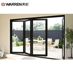 Warren 26x80 Bifold Aluminium Full Glass Black Custom Size Bathroom Door Price