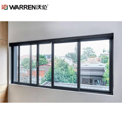 Warren 40x36 Sliding Aluminium Laminated Glass Brown Powder Coated Window Custom