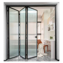 WDMA aluminum folding exterior doors 108x108 sliding patio glass doors for sale