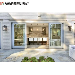 Warren 96x80 Sliding Door 4-Panel Sliding Glass Door 4 Panel Patio Doors Aluminum Glass Patio