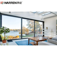 Warren 120x80 Sliding Aluminium Double Glass Black Multi Slide Door Patio Door