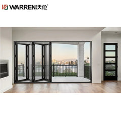 Warren 26x80 Bifold Aluminium Full Glass Black Custom Size Bathroom Door Price