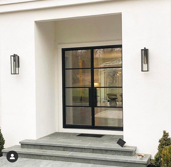 WDMA  steel frame high quality Swiss profile thermal break galvanized steel antique iron doors with new designs