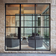WDMA  2020 new designs Competitive price swing interior Low-e Glass Glazed steel framed glass doors