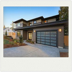 China WDMA Fashion Type Modern 40mm Panel Aluminum Plexiglass/Glass Garage Door for Sale