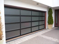 China WDMA Automatic Aluminum Frame Sectional Transparent Garage Doors Glass