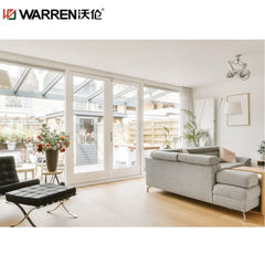 Warren 32x79 French Aluminium Triple Glass White Factory Price Arched Door For Sale