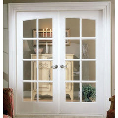 Glazed wooden 48 inch exterior french doors – China Windows and Doors ...